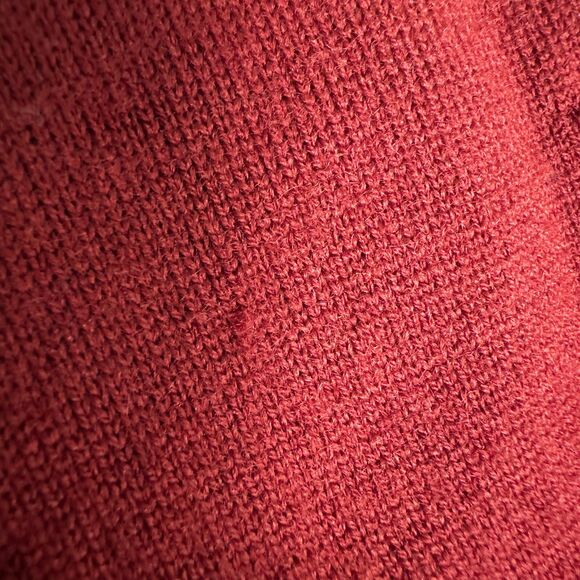 Apt 9 Merino Wool Blend Argyle Sweater Mens Large Red Preppy Academia Grandpa - Picture 15 of 16